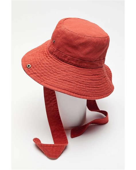 bucket hat with string designer